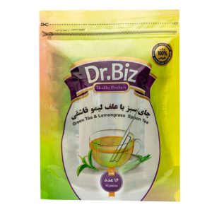دمنوش چای سبز با علف ليمو قاشقی دکتر بیز