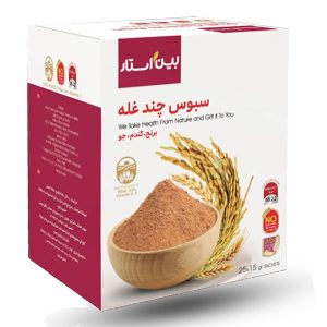 سبوس چند غله بین استار شامل سبوس ارزشمند غلات گندم، جو و برنج می باشد.