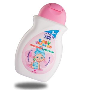 شامپویی دومنظوره است که از آن می توان برای شستشو بدن و مو کودکان استفاده کرد.