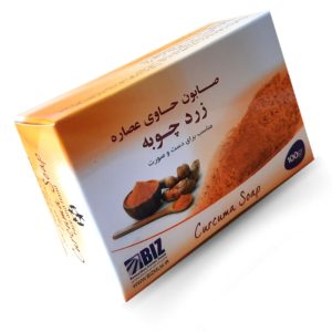 صابون زردچوبه با خاصیت ضد میکروبی خود می‌تواند زخم‌ها را بهبود ببخشد، از آکنه جلوگیری کند، جای زخم آکنه را کاهش می‌دهد، لک و تیرگی پوست را از بین می‌برد